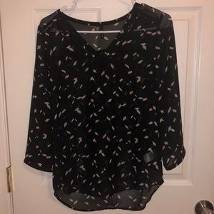 Black patterned Maurice’s blouse